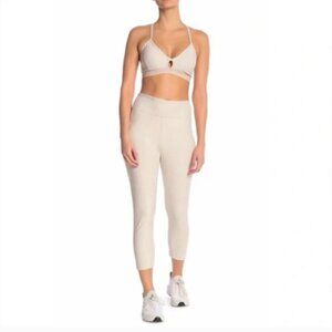 Outdoor Voices LIKE NEW 7/8 warmup leggings in oatmeal color size S